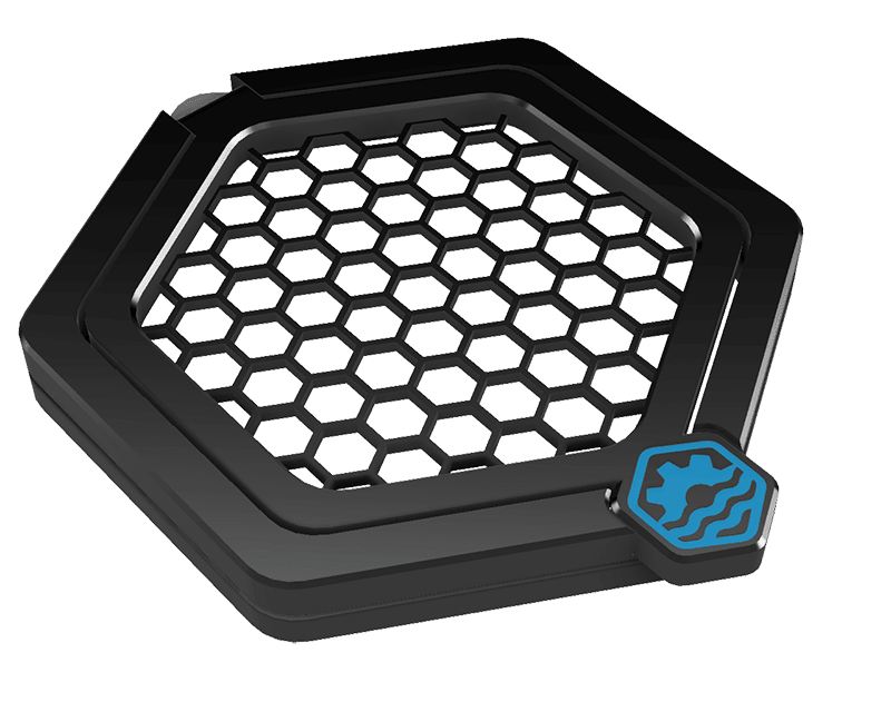 Feeding port for saltwater fish on reef aquarium tanks