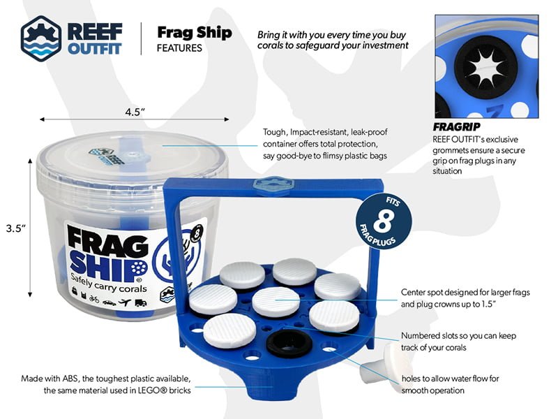 Coral Frag Transportation Container